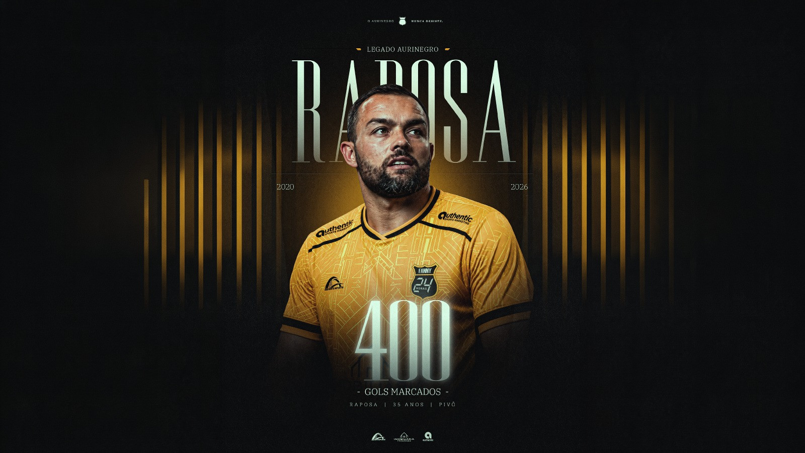 Raposa ultrapassa 400 gols e amplia legado no Fanny 24 Horas