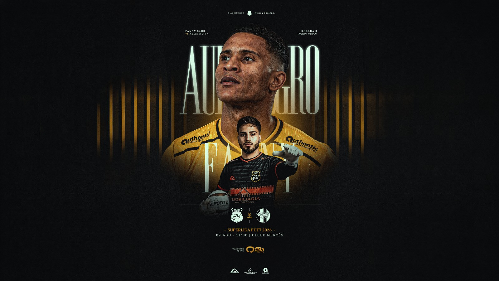 Vice-líder, Fanny enfrenta o Atlético Fut7 pela terceira rodada da Superliga
