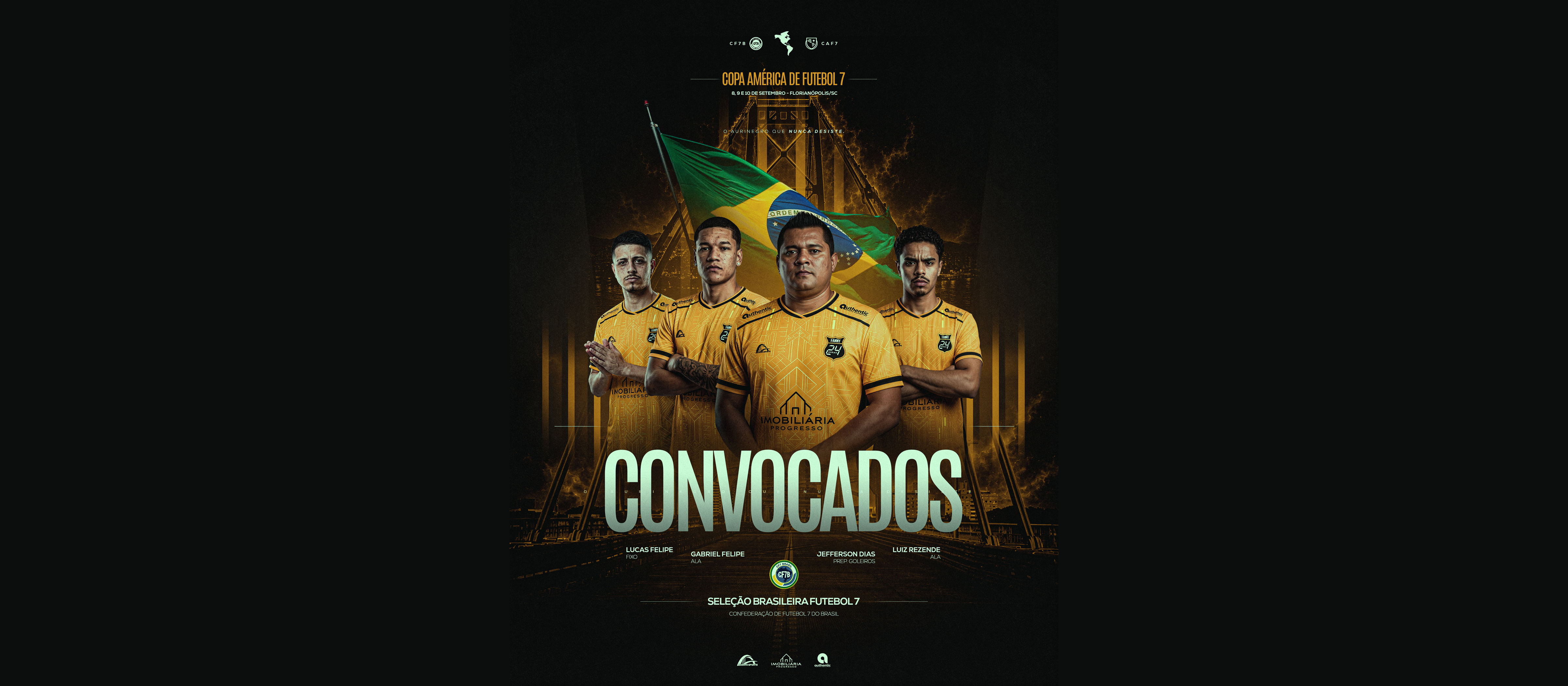 Três atletas e treinador do Fanny são convocados para a Seleção Brasileira de Futebol 7