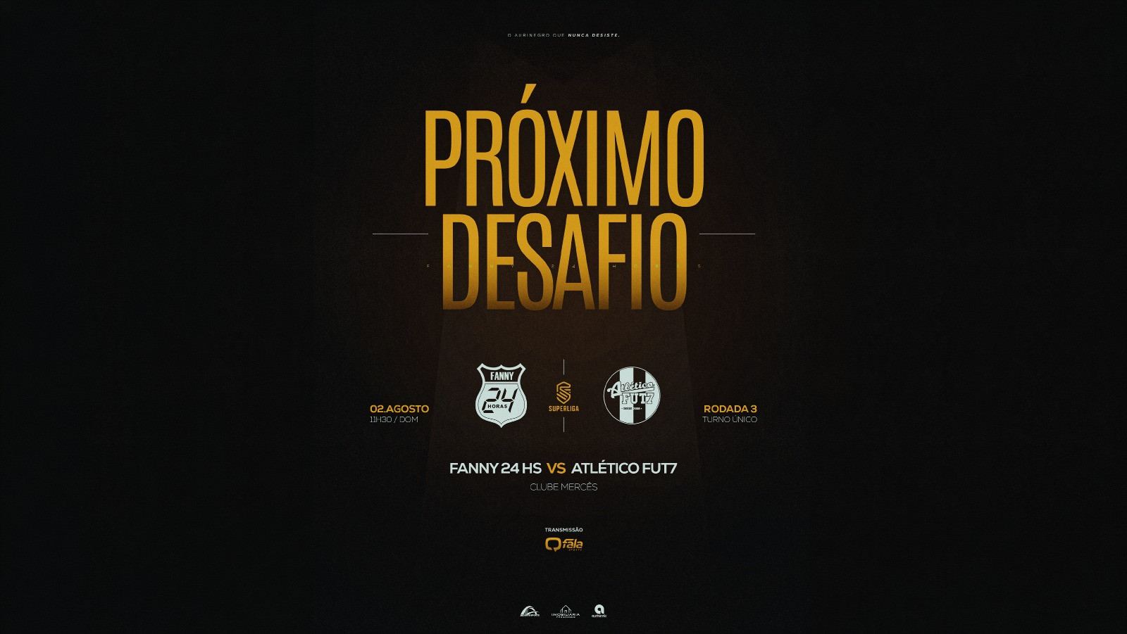 Próximo desafio: Aurinegro enfrenta o Atlético Fut7 pela Superliga Paraná
