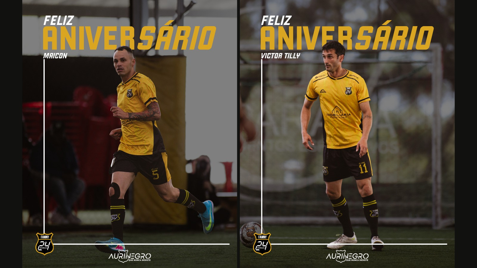 Maicon e Victor Tilly celebram aniversário nesta sexta-feira