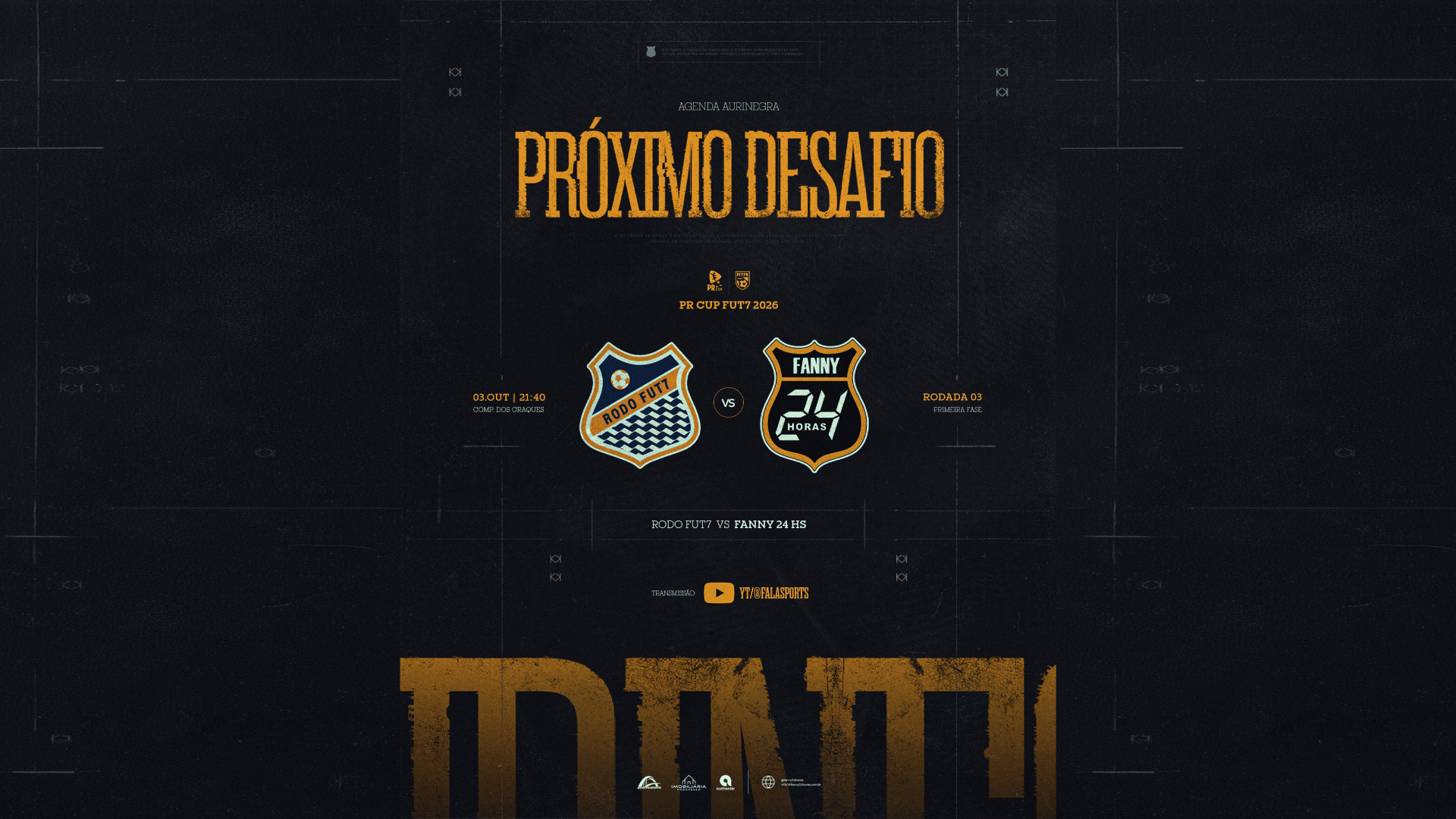 Nova data: Fanny enfrenta o Rodo Fut7 pela terceira rodada da PR Cup
