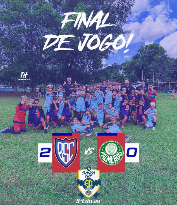 FIMMM DE JOGO NA ESTRÉIA DA SANCA CUP SUB 12!